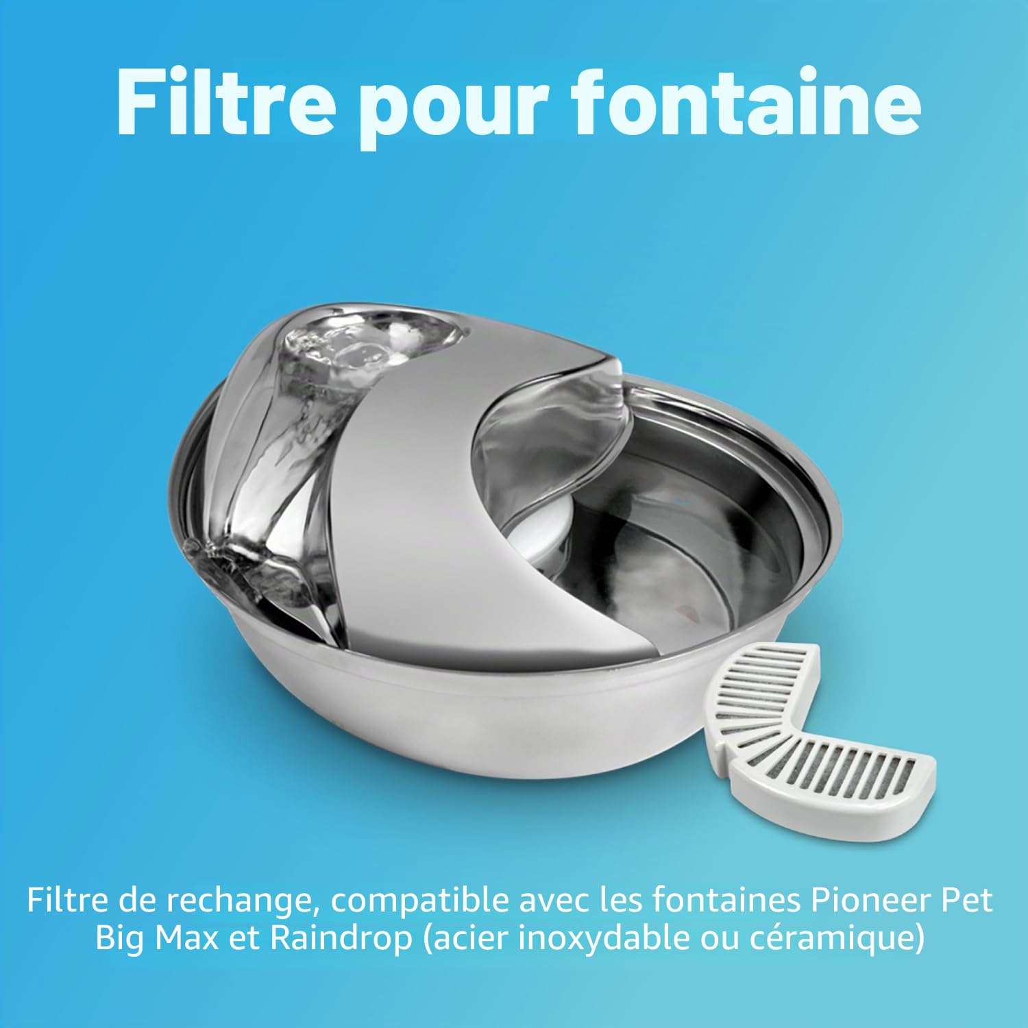 Trinkbrunnen - Rain Drop / 74198 - Fontaine en acier inoxydable