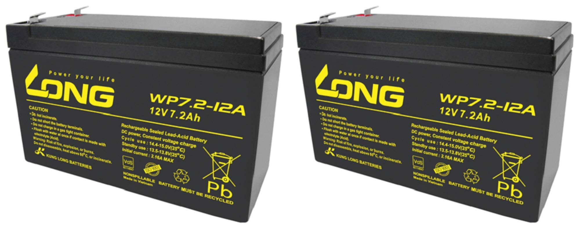2X Ersatz Akku für 12V 7,2Ah kompatibel Treppenlift Sitzlift Flow 1 2 Minivator 950 2000 Acorn Superglide 120