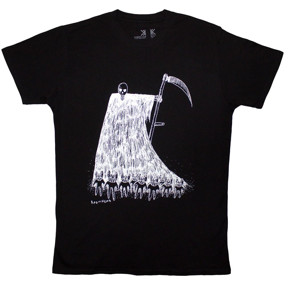 Rock Off officially licensed products Radiohead Grim Reaper Organic T Shirt XXL Black