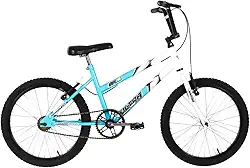 Bicicleta de Passeio Ultra Bikes Esporte Bicolor Aro 20 Reforçada Freio V-Brake Infantil Juvenil Verde Anis/Branco, BMF20 02VDA