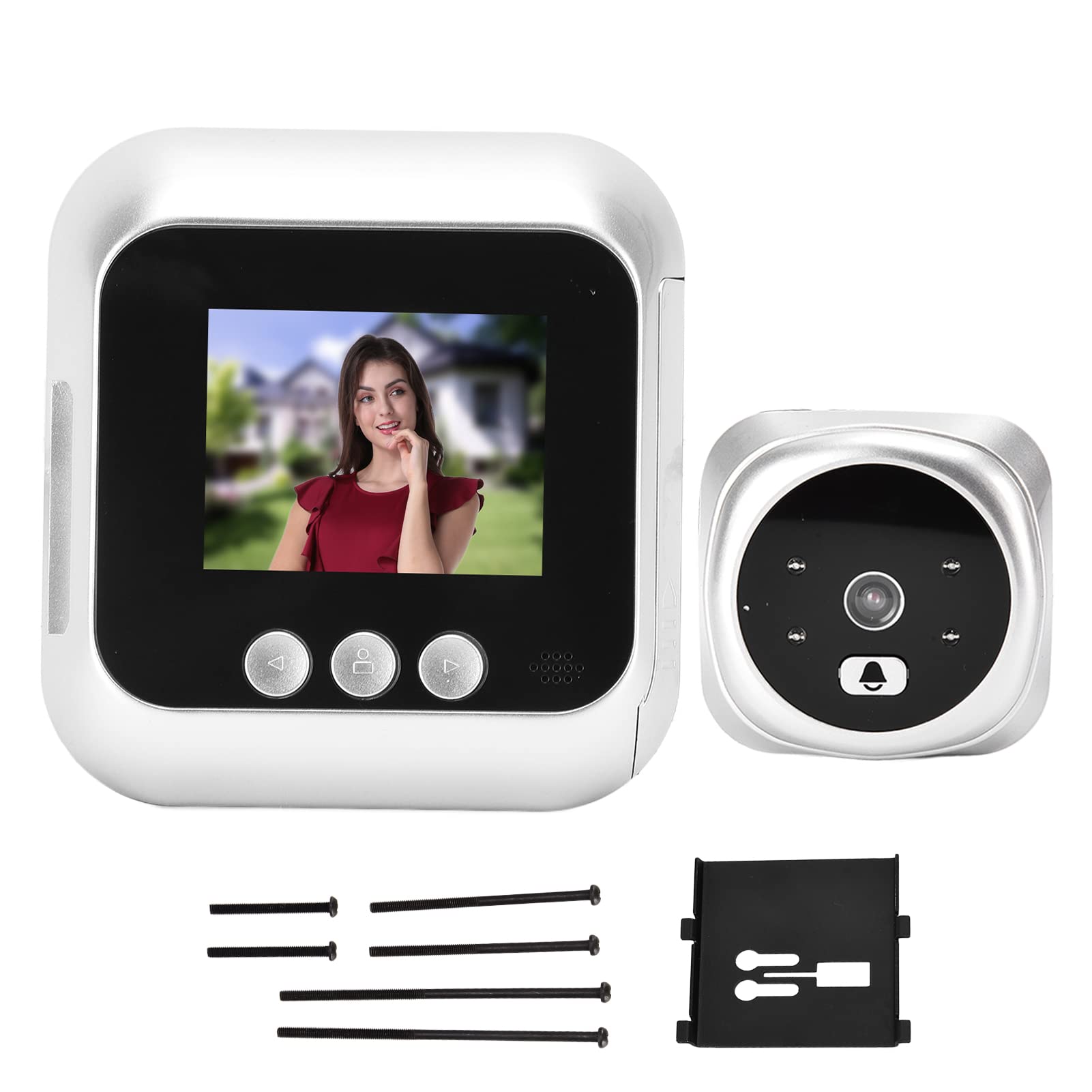 Telecamera spioncino per spioncino digitale, visore digitale per porta di sicurezza 2,8 pollici Visione notturna grandangolare 135 gradi 720P per uso domestico