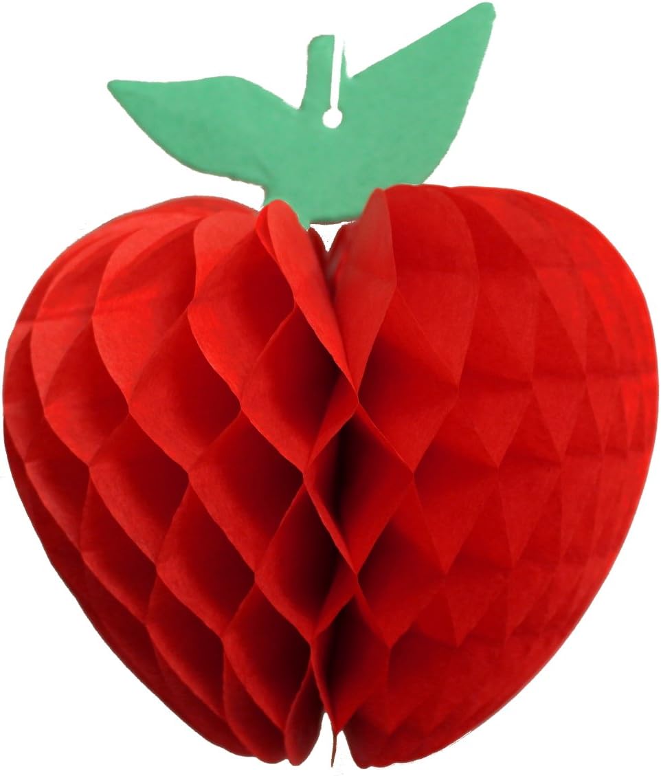 10-piece Assorted Large Honeycomb Tissue Paper Fruit Decorations