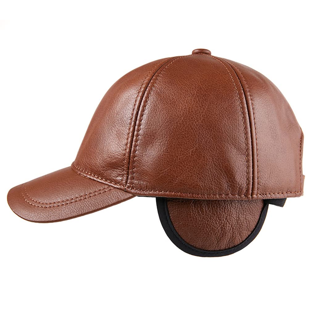 Cappello da Baseball in Pelle Cappello di Hip Hop - Cappello Uomo Donna - Unisex Regolabili Berretto da Baseball