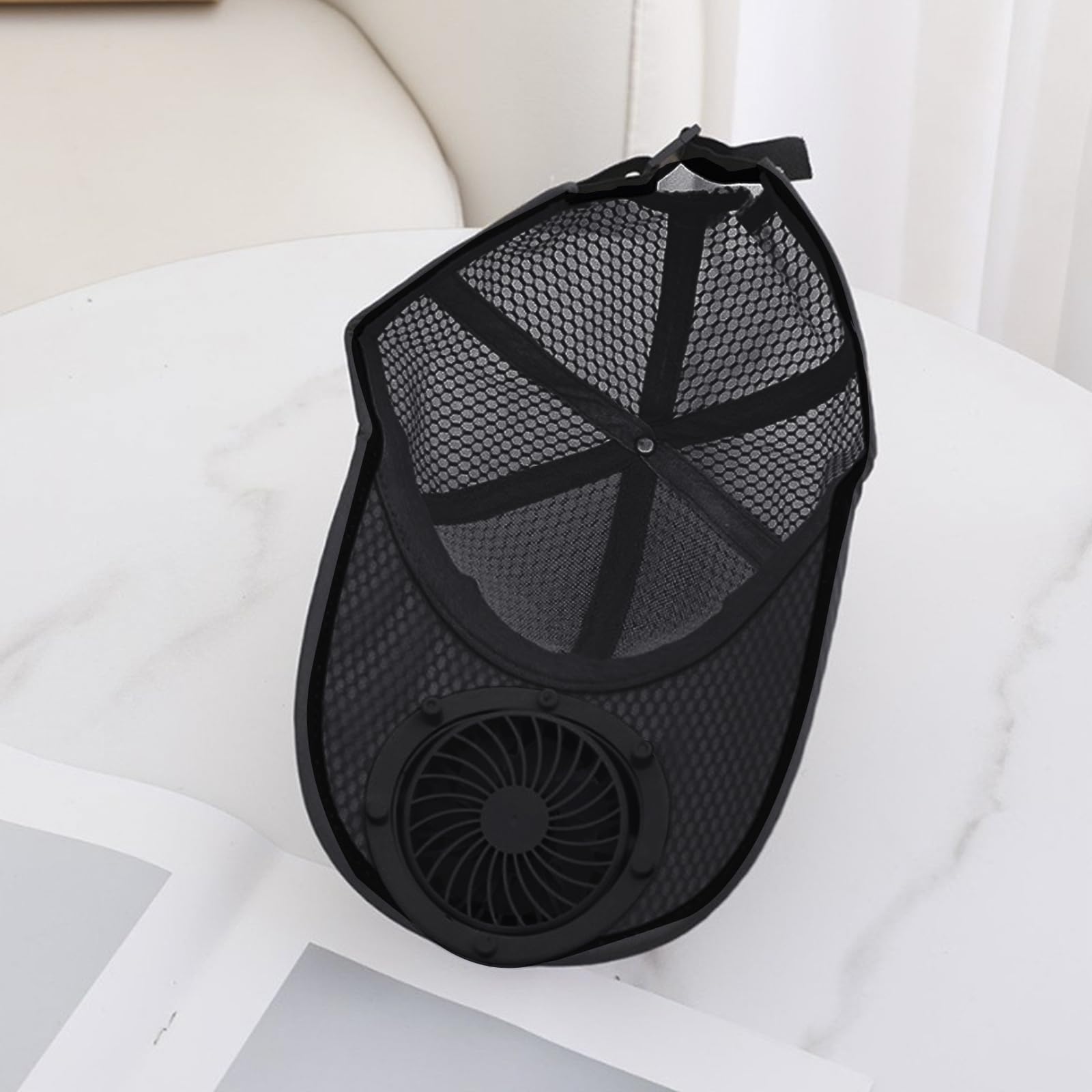 TINAYAUE Cappellino da baseball con ventilatore (solare + USB) + display + 3 velocità | Cappello visiera robusto | Maglia traspirante & stile berretto classico per esterno