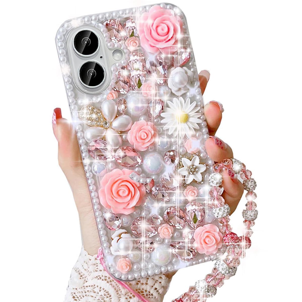 Amazon.com: Changjia for iPhone 16 Plus Glitter Bling Case