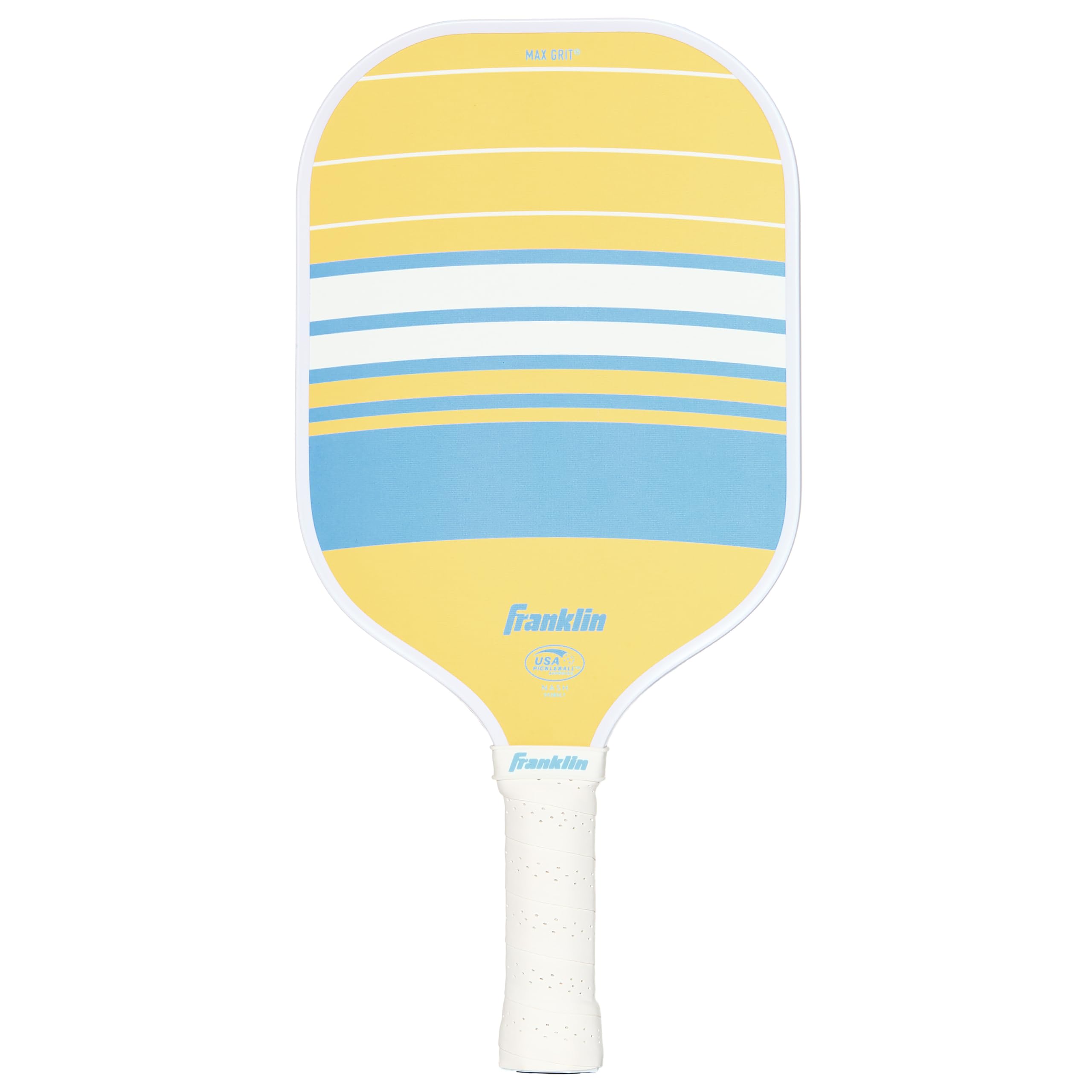 Nash Max Grit Fiberglass Pickleball Paddle - Yellow/Blue | USAP Approved, Polypropylene C…