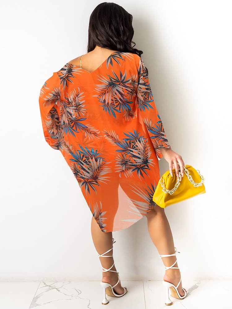 KEYUFANG Women 3 Piece Vocation Outfits Summer Suit Floral Kimono Cardigans Beach Cover Up Crop Cami Top Short Set - Image 3