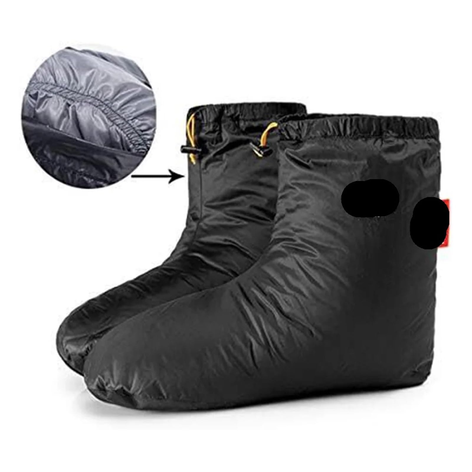 Camping Daunenstiefel Draußen Camping Hausschuhe Warme Socken for Schlafsack Drinnen Warme Stiefel Männer Frauen Winter Ente Unten Booties Slipper Stiefel(M)