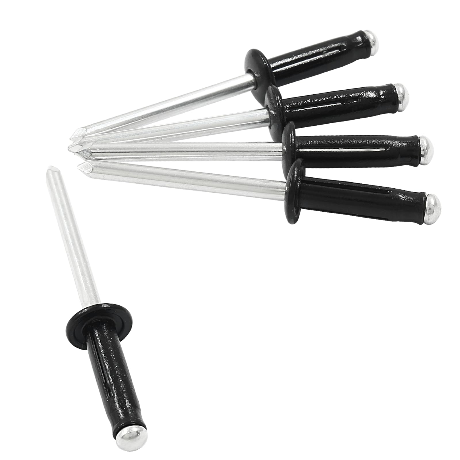 Black 3/16" Large Head Tri-Fold Exploding Aluminum Mandrel Pop Rivets 100 Pack In Kenya | Blind Rivets - Foto 6