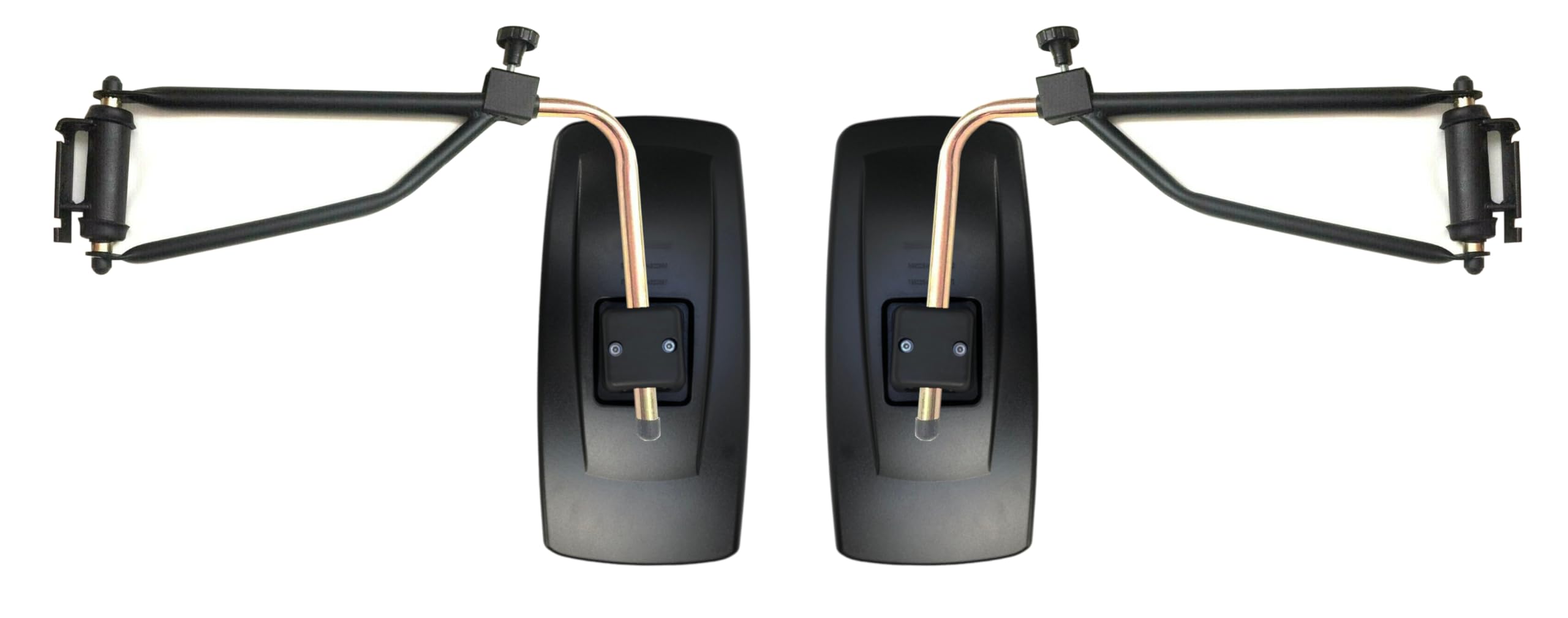 2 specchietti retrovisori esterni a 2 segmenti, 420 x 200 mm, Ø 15 – 26 mm, R1200 E20 e supporto per specchio per camion trattore escavatore