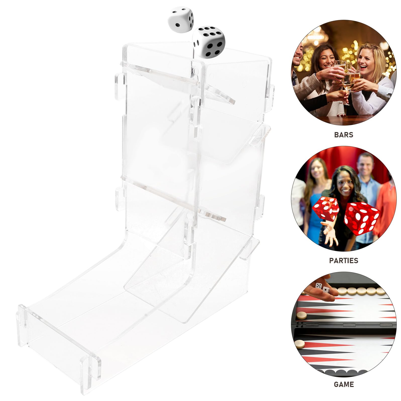 Tour à Dés de Jeu 1pc en Acrylique, Accessoire de Plateau