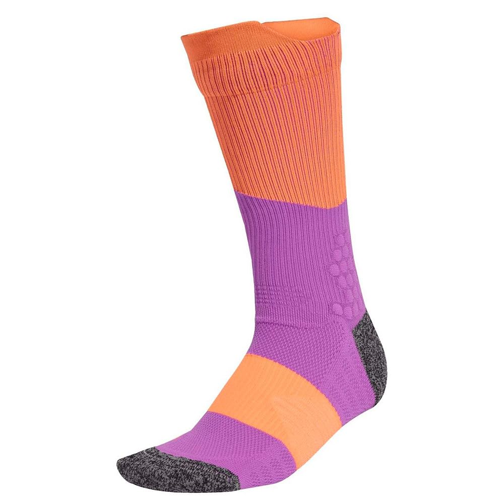 adidas Unisex RUNxBOOST Sock 1PP, purple burst/Lucid Orange/white, 8.5-10