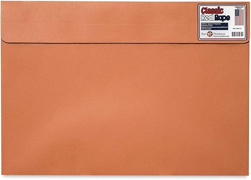 Star Products portafolios tipo cartera clásica roja con cierre 12 pulgadas por 18 pulgadas