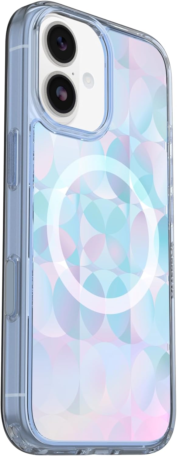 OtterBox iPhone 17 Symmetry Series Clear Case - Opal Prism - Blue - Image 4