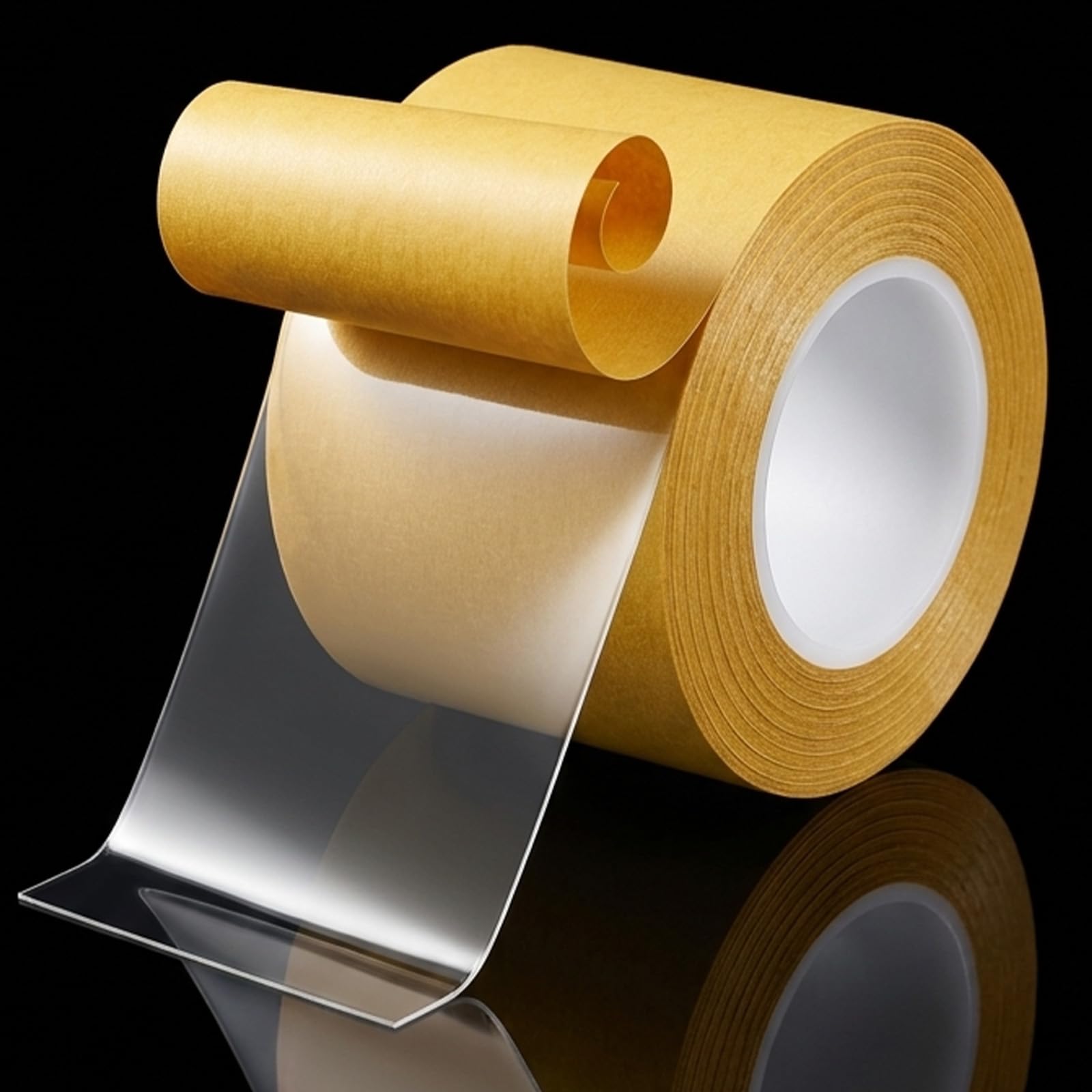 Kynigo Double Sided Tape Heavy Duty 2 Inch x 66 Feet, Ultra Thin Clear Double-Sided Tape, Strong Double Stick Tapes for Crafts, Woodworking, Wall Decor, Rug & Carpet Fixing (20m×50mm)