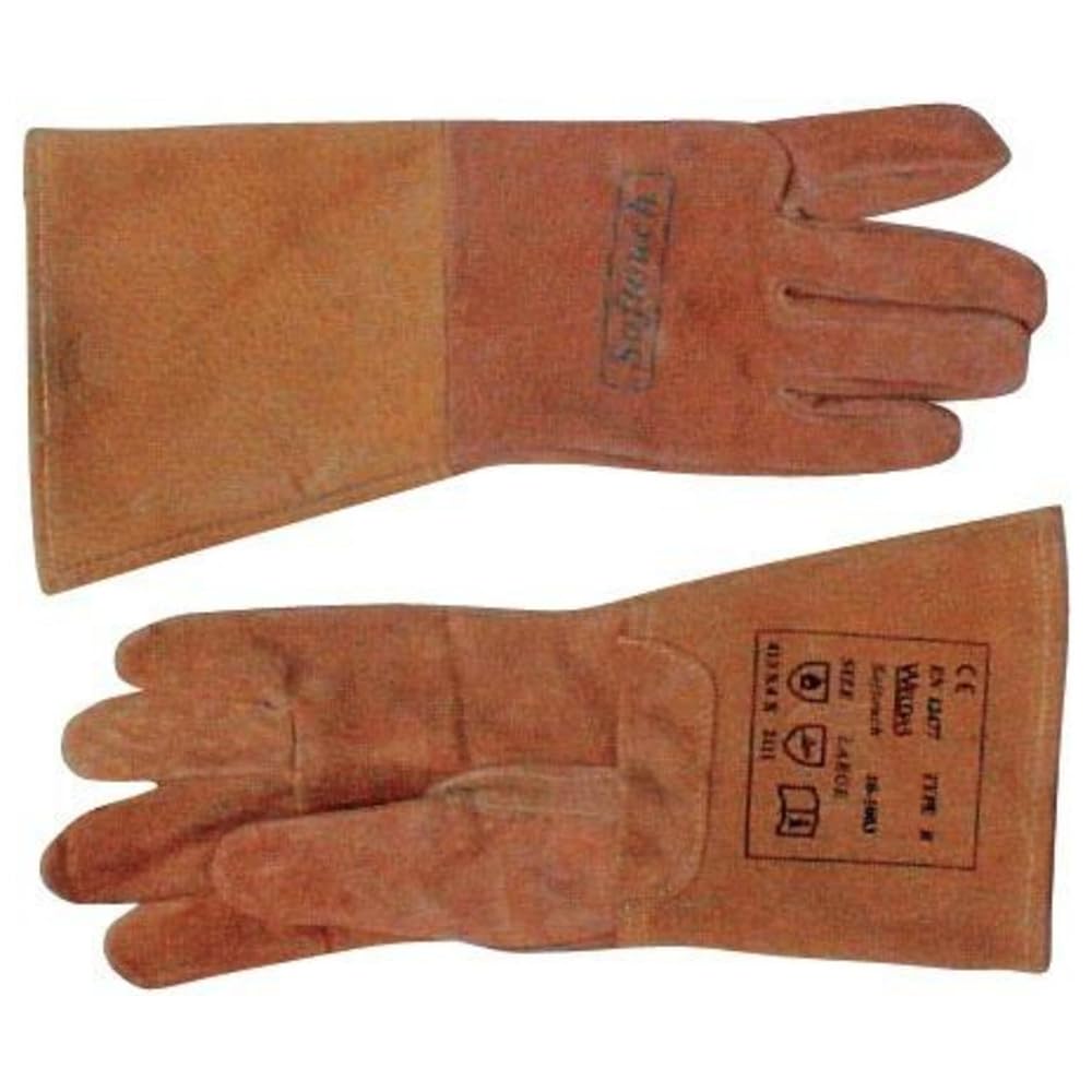 Weldas 10-1003XL Gants soudeur en Cuir de Porc, Marron, XL