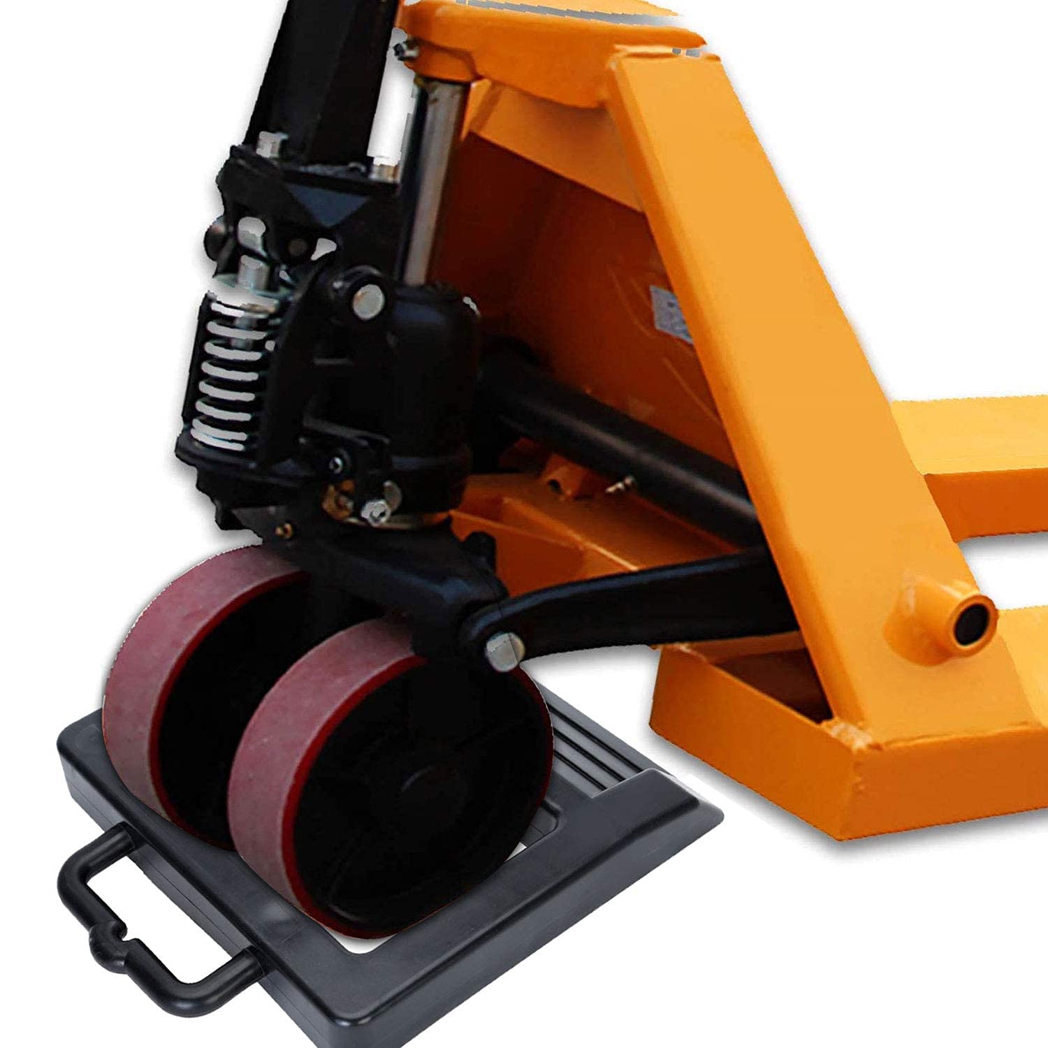 Homeon Wheels Pallet Jack Stopper Truck Chock Heavy Duty Pallet Jack Chock 14 2 Length X 11 6 Width X 2 Height 1 Piece Black