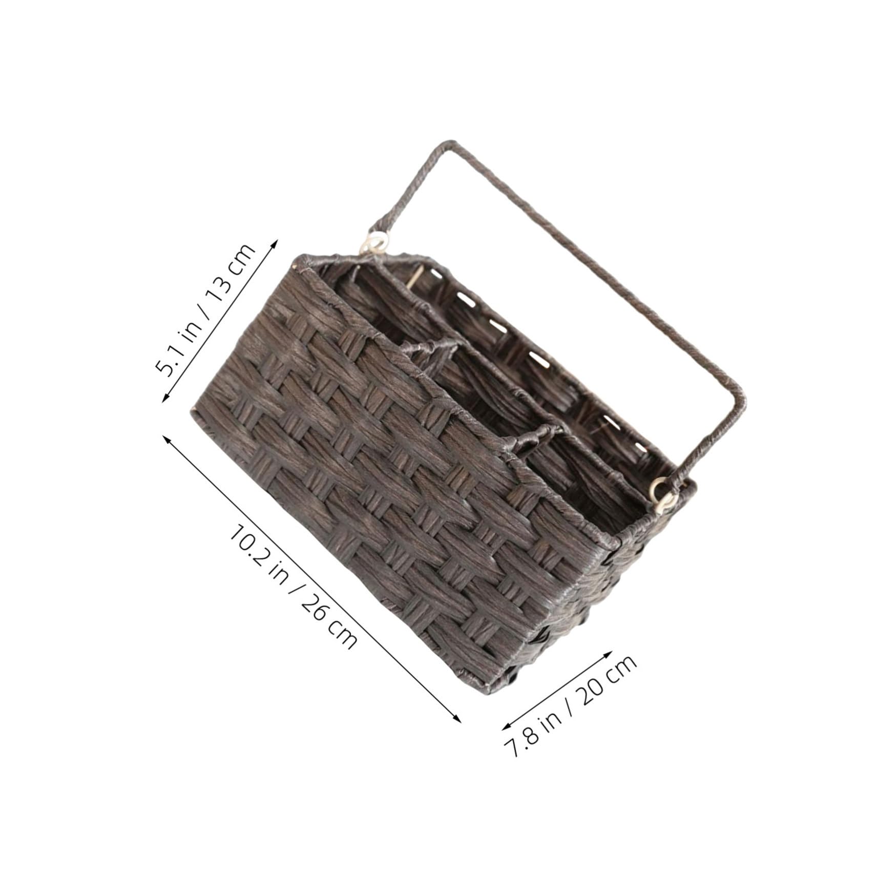 Cabilock Cesta De Mimbre De Plástico Utensilios Cocina Gadgets Cocina Canasta Cestos Almacenaje Soporte para Utensilios De Soporte De Cubiertos PP Coffee
