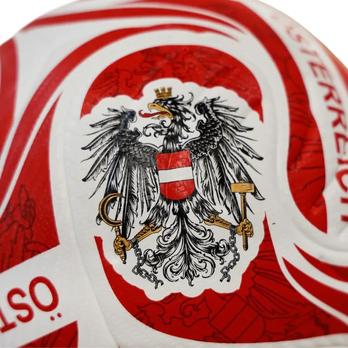 Hoamatkult Fußball Österreich Adler – WM-Kollektion Ball mit rot-weiß-rotem Design, strukturierter Oberfläche & „Immer Wieder Österreich“ Schriftzug