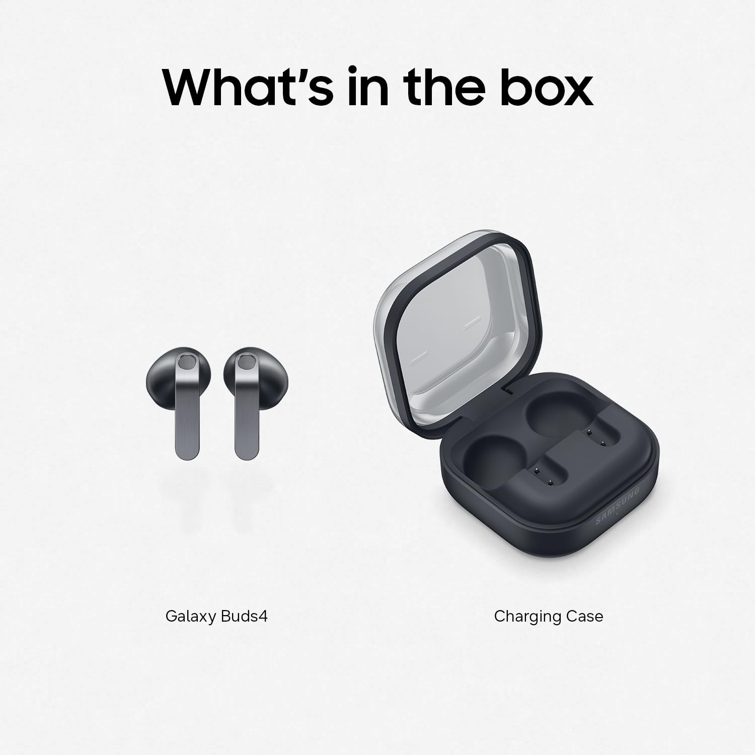 Samsung Galaxy Buds 4 (2026) AI True Wireless Bluetooth Earbuds + $20 Gift Card, Noise Cancelling, Hi-Res Audio, 1-Way Speaker, New Fit, IP54, Live Translation, Black [US Version, 2 Yr Warranty]
