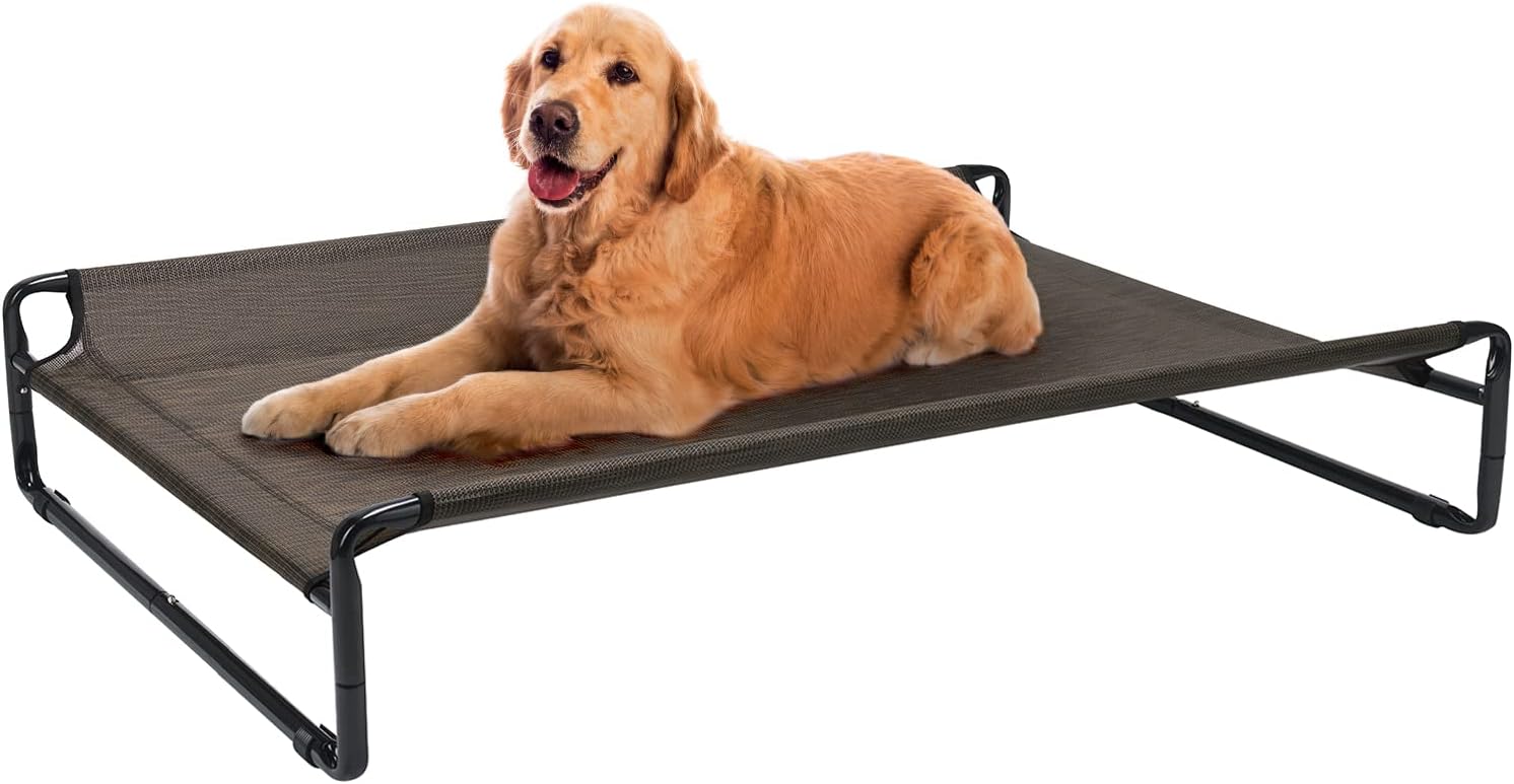Veehoo Original Cooling Elevated Dog Bed, Outdoor Raised Dog Cots Bed