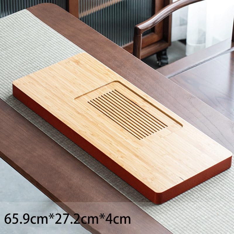 Plateau à thé en bois personnalisé pour éviter les éclaboussures sur la table