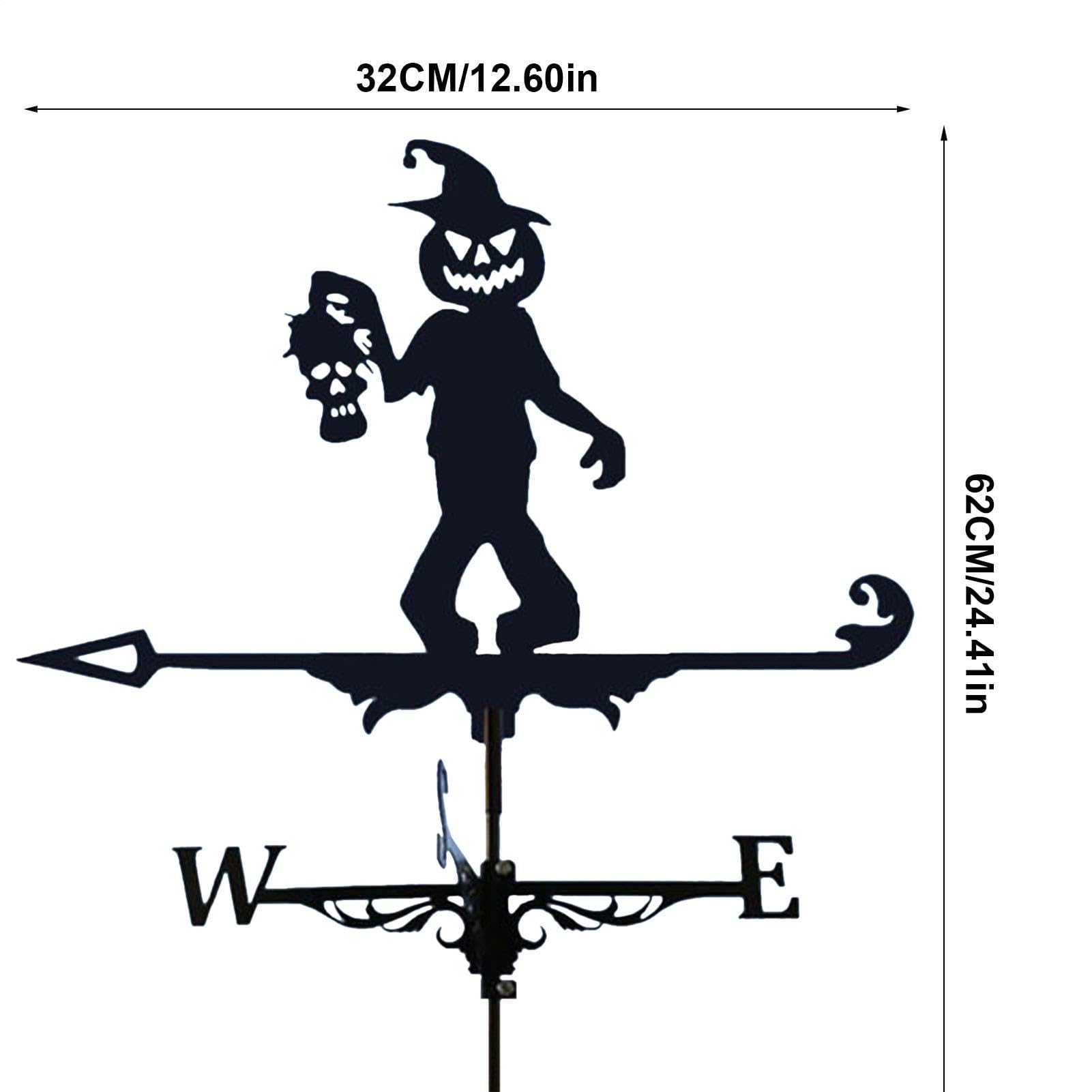 Palette meteorologiche per esterni, in metallo, gotico, Halloween,