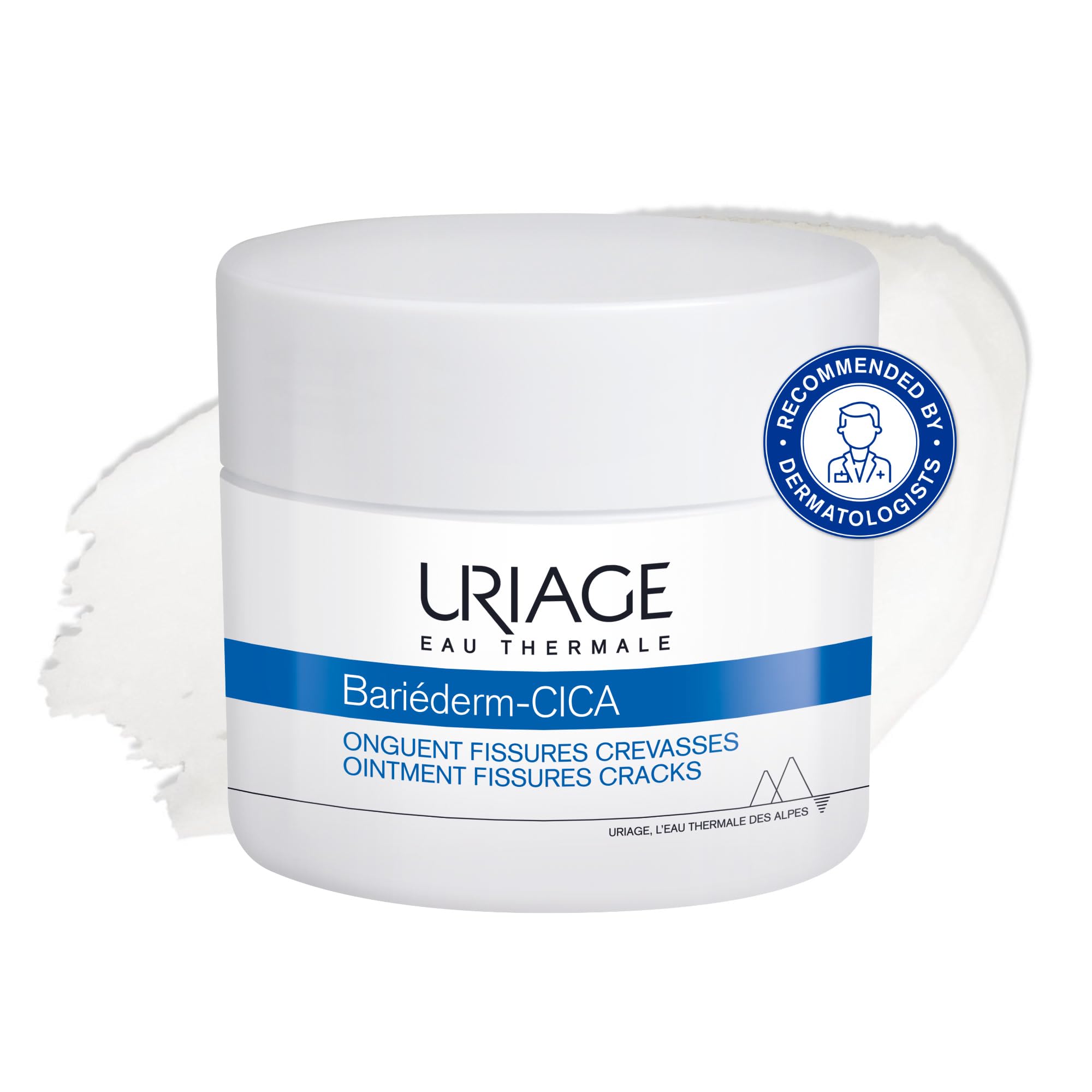 Uriage Bariederm-​Cica Onguent - Beurre de Karité & D-​Panthénol - Baume Réparateur : Talons Crevassés, Genoux, Mains, Rugosités de la Peau - Texture Riche Isolante - Protège en Profondeur - 40ml