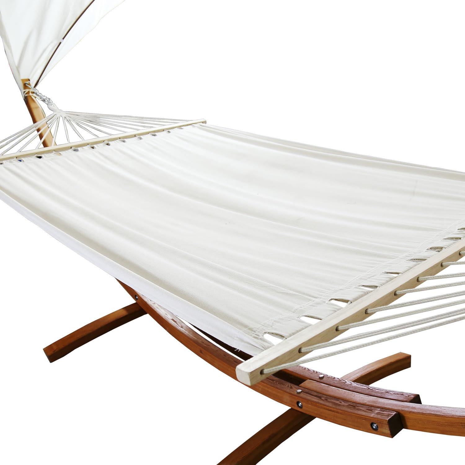Hamak outdoorowy, podwójny leżak ze stelażem, powierzchnia do leżenia 200 x 150 cm, obciążenie maks. 200 kg, huśtawka wisząca, hamak, meble na balkon, do ogrodu i na taras