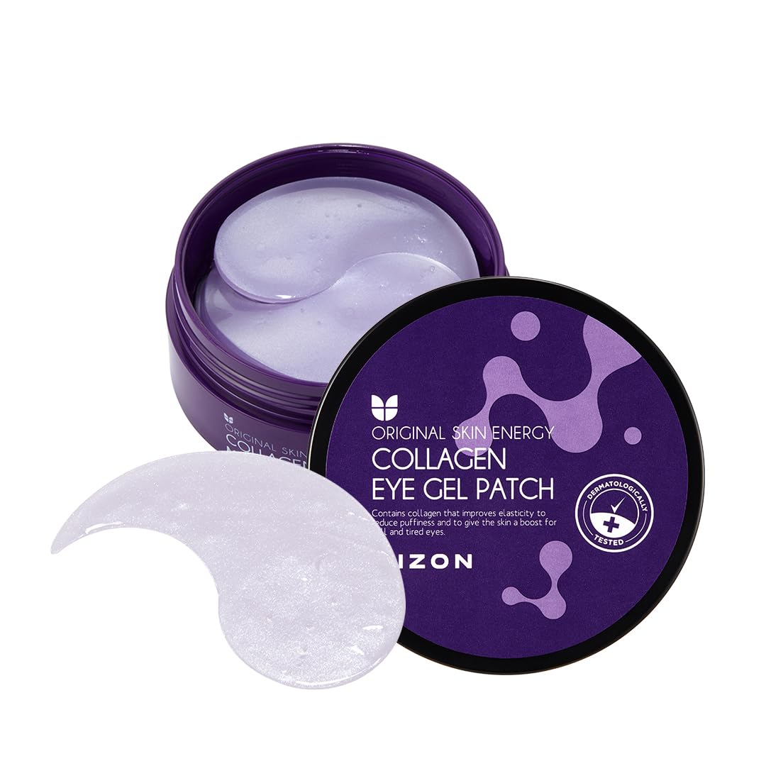 [MIZON] COLLAGEN EYE GEL PATCH (x60) Korean skincare - Marine Collagen - Reduces Puffiness and Dark Circles - Anti-Aging Treatment for Wrinkles - Hydrates & Nourishes.