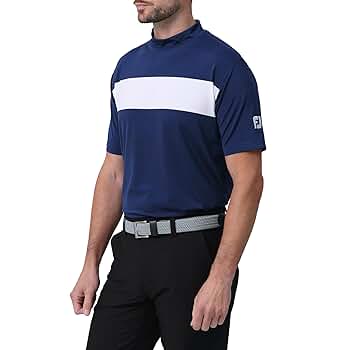 FootJoy - FootJoyフットジョイ ロゴ モックネック シャツ 半袖 ゴルフ ウェア FOOTJOY ビッグFJロゴ半袖モックネックシャツ 24SS FJ-S24-S08
