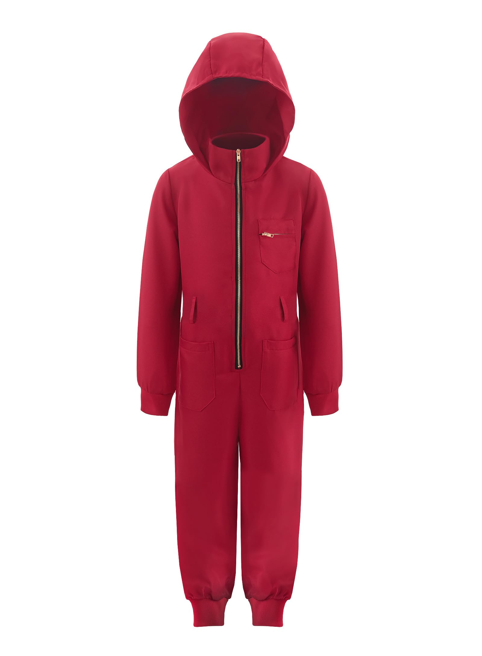 ReliBeautyRed Jumpsuit Kids Costume for Kids