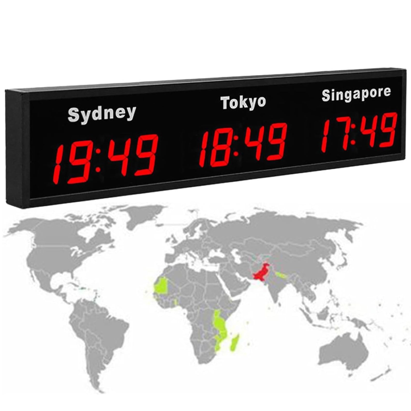 Horloge des fuseaux horaires pour optimiser les appels des bureaux multinationaux