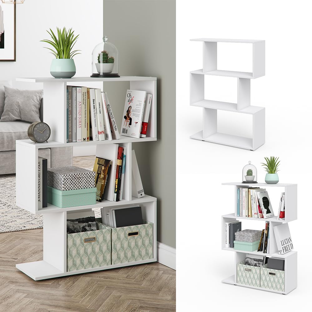 Vicco Raumteiler Levio, Weiß, 70 x 97.4 cm | zur flexiblen Raumaufteilung und beidseitigen Nutzung