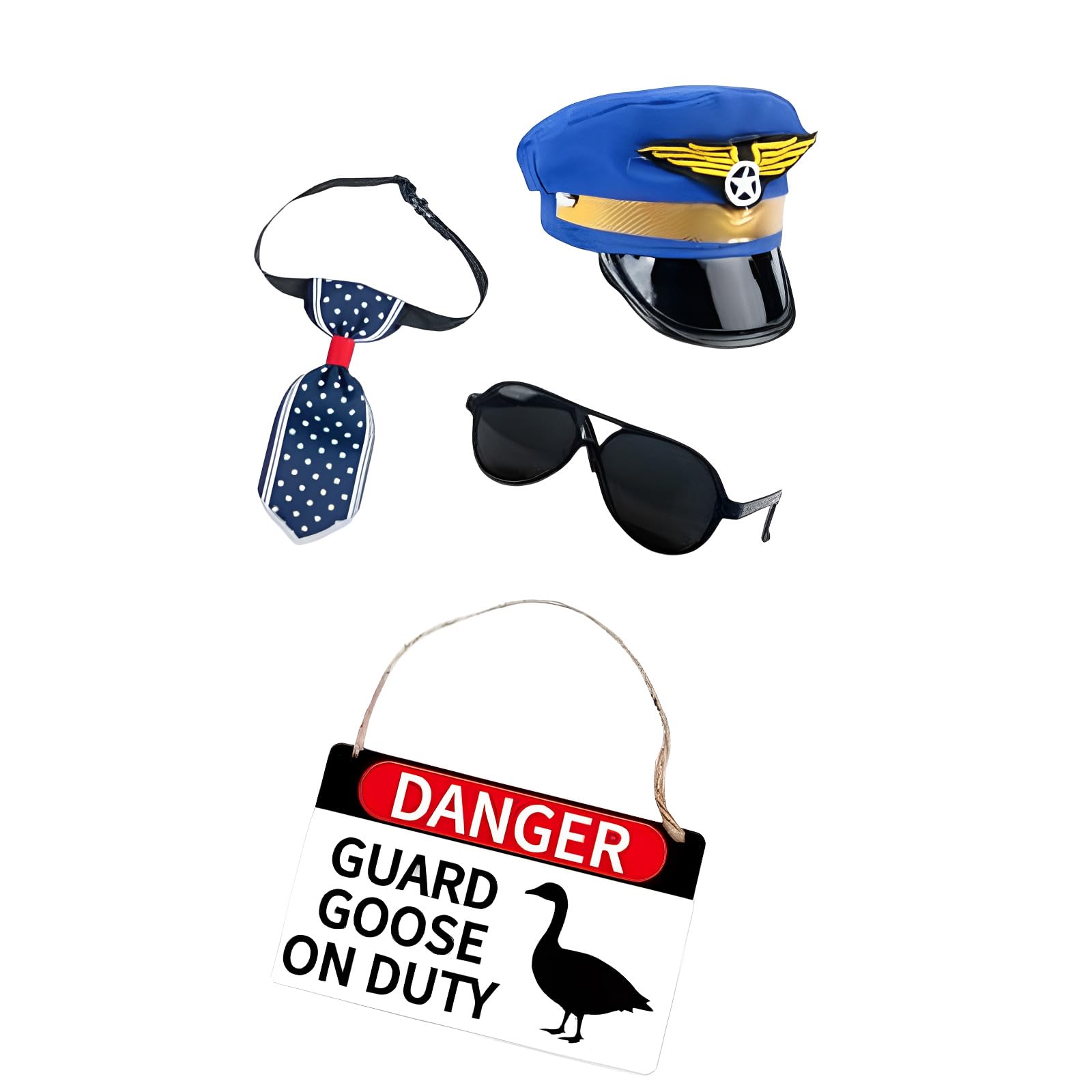 Unique Notice Geese Outfit Porch Landscape Sturdy Decoration Outdoor Geese Decoration