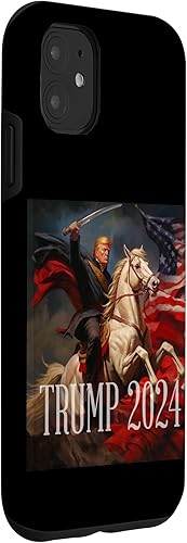 Miniatura 3 de iPhone 11 Donald Trump - 2024 - American Flag - Horse - Funda de espada