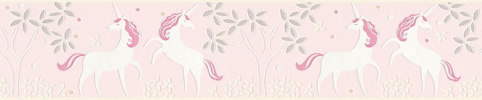 A.S. Création Bordüre Boys & Girls mit Einhörnern