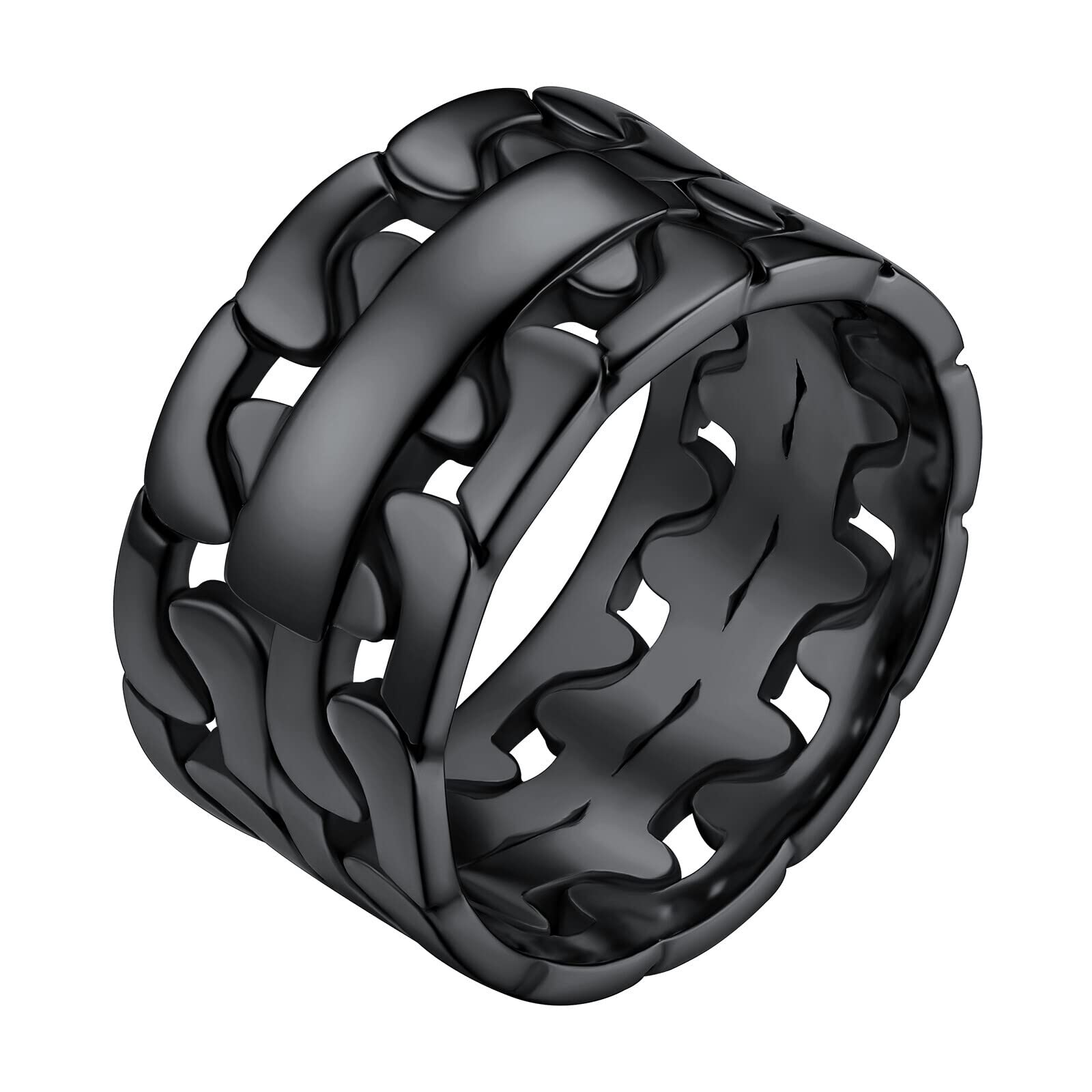 Bague acier inoxydable FindChic anti-noircissement anneau mixte 62 - 8