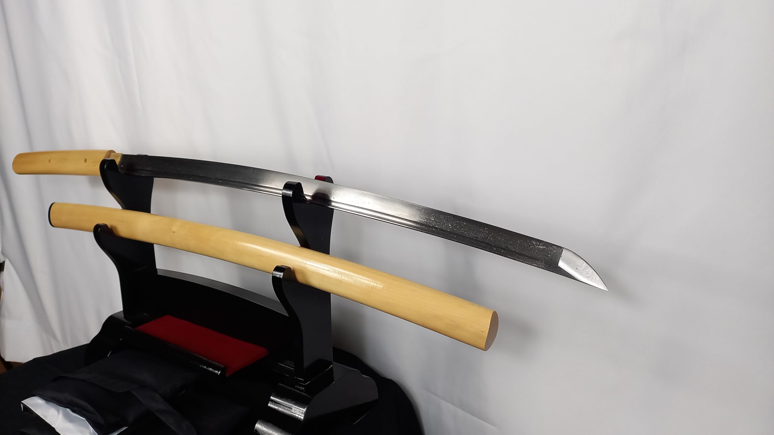 Samurai Shirasaya Schwerter Katana Schwert - scharf, echt & handgeschmiedet - gefaltetes Katana Schwert ohne Ständer - echtes Japanisches Samurai Sword aus Kohlenstoffstahl - Japan Deko Katanas