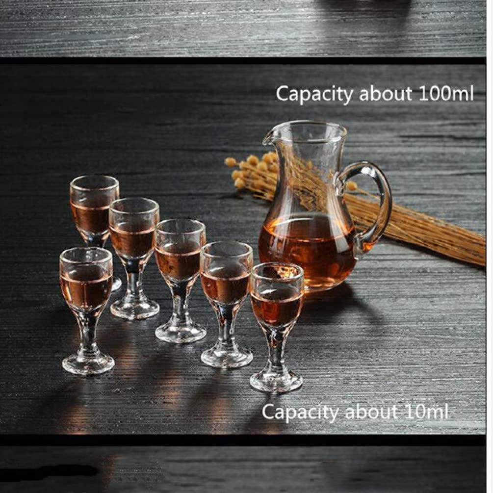 NOBRIM 7 pièces Classique Verre à bière ménage Verre vin Ensemble chopes à bière Ensemble Refroidissement Tasses à vin pour Les fêtes et Les Cadeaux