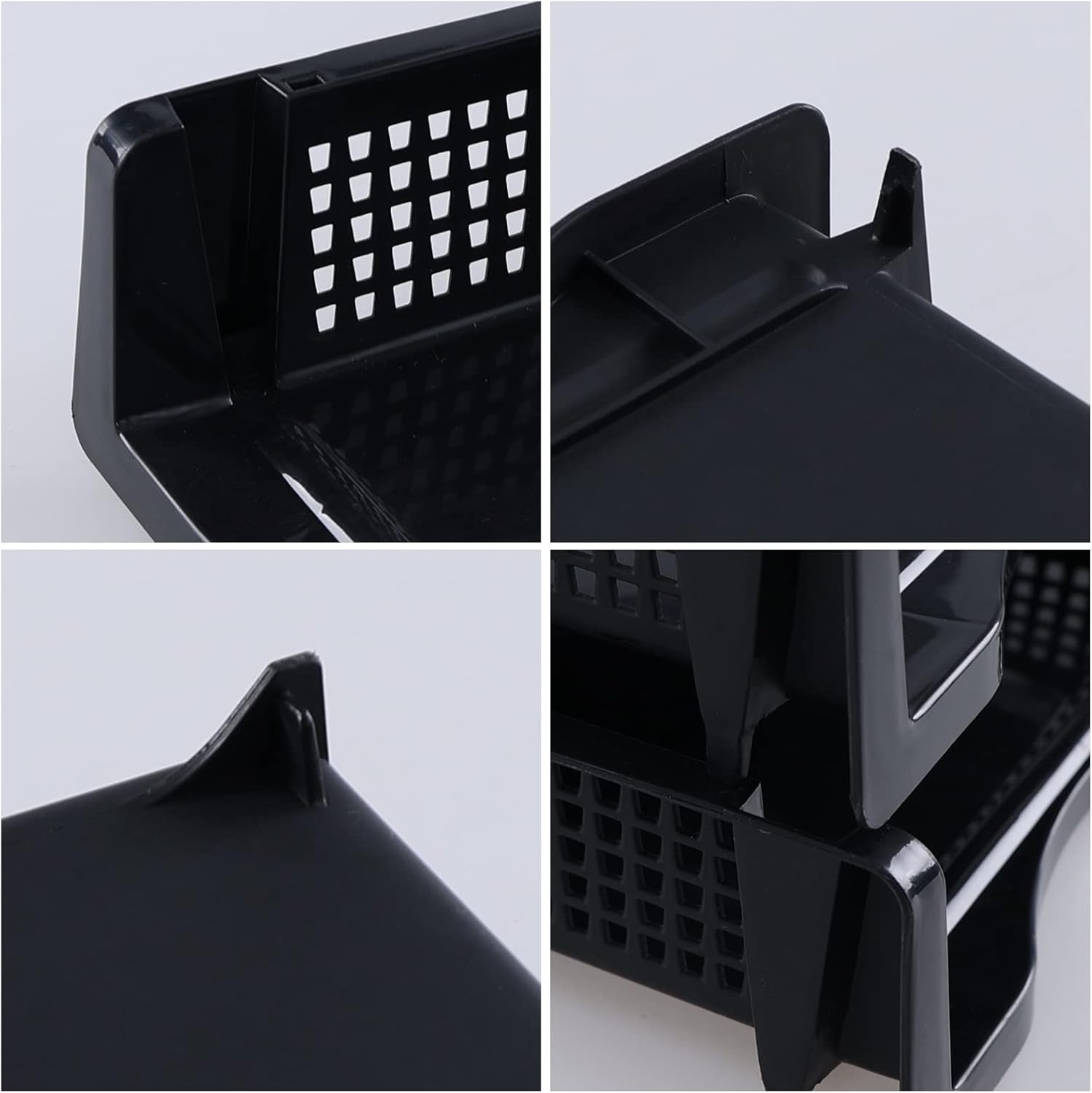 6 Tiers Plastic Stackable Paper Trays, Office Document Letter Trays, Black