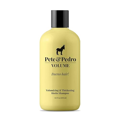 Pete Pedro VOLUME - Champú para hombre con biotina voluminizadora y engrosadora Como se ve en Shark Tank 8 onzas