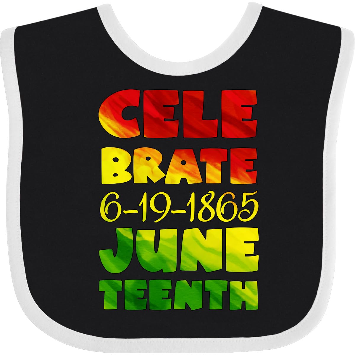 inktastic Celebrate Juneteenth 6-19-1865 Baby Bib