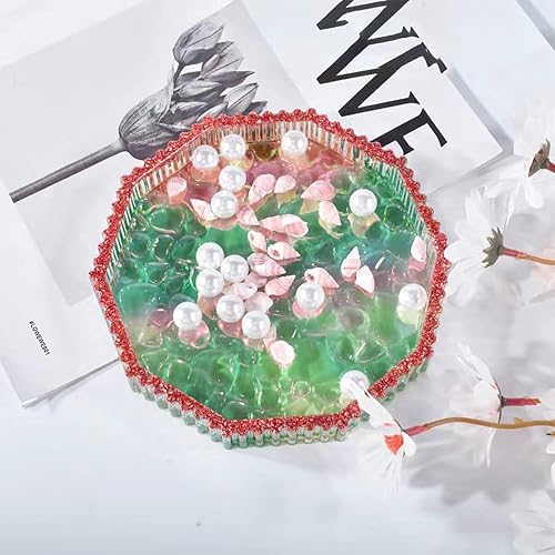 Miniatura 3 de HyzaPhix Moldes de bandeja de diamante, moldes de resina para bandeja de joyería, molde de silicona para bandeja rodante, moldes de fundición epoxi