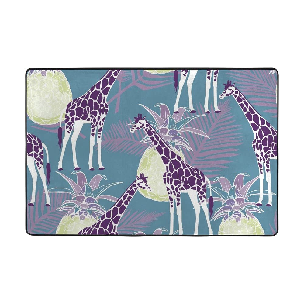 Grand tapis de sol velours corail foncé déco salon chambre 160 x 122 cm