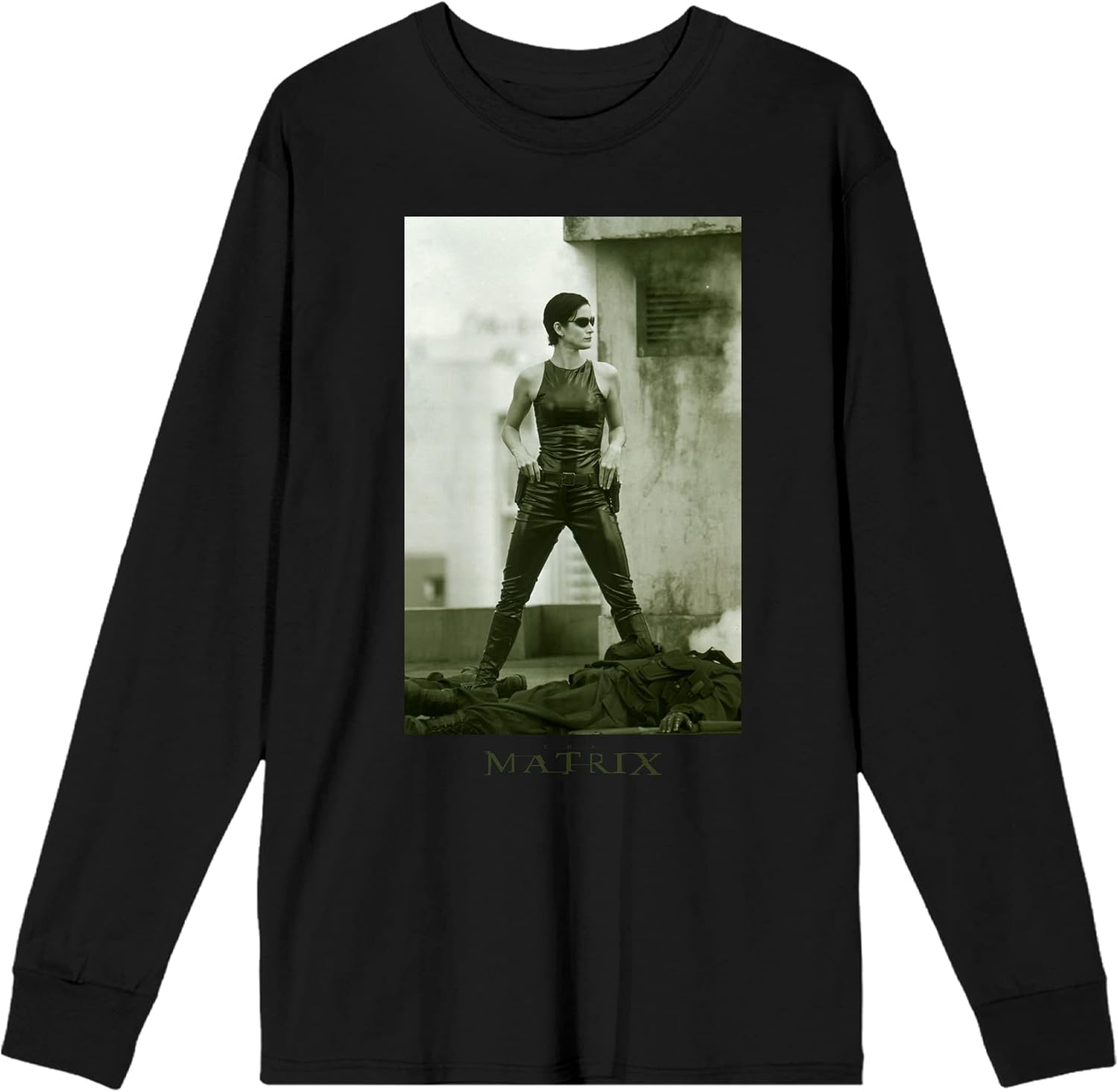 Matrix Trinity Character Men’s Black Long Sleeve Shirt