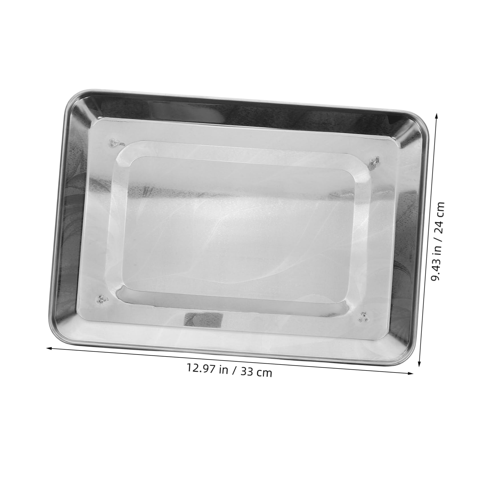 OFFSCH Food Tray Baking Cooking Pan for Kitchen Reusable Stainless Steel Weighing Pan Tray