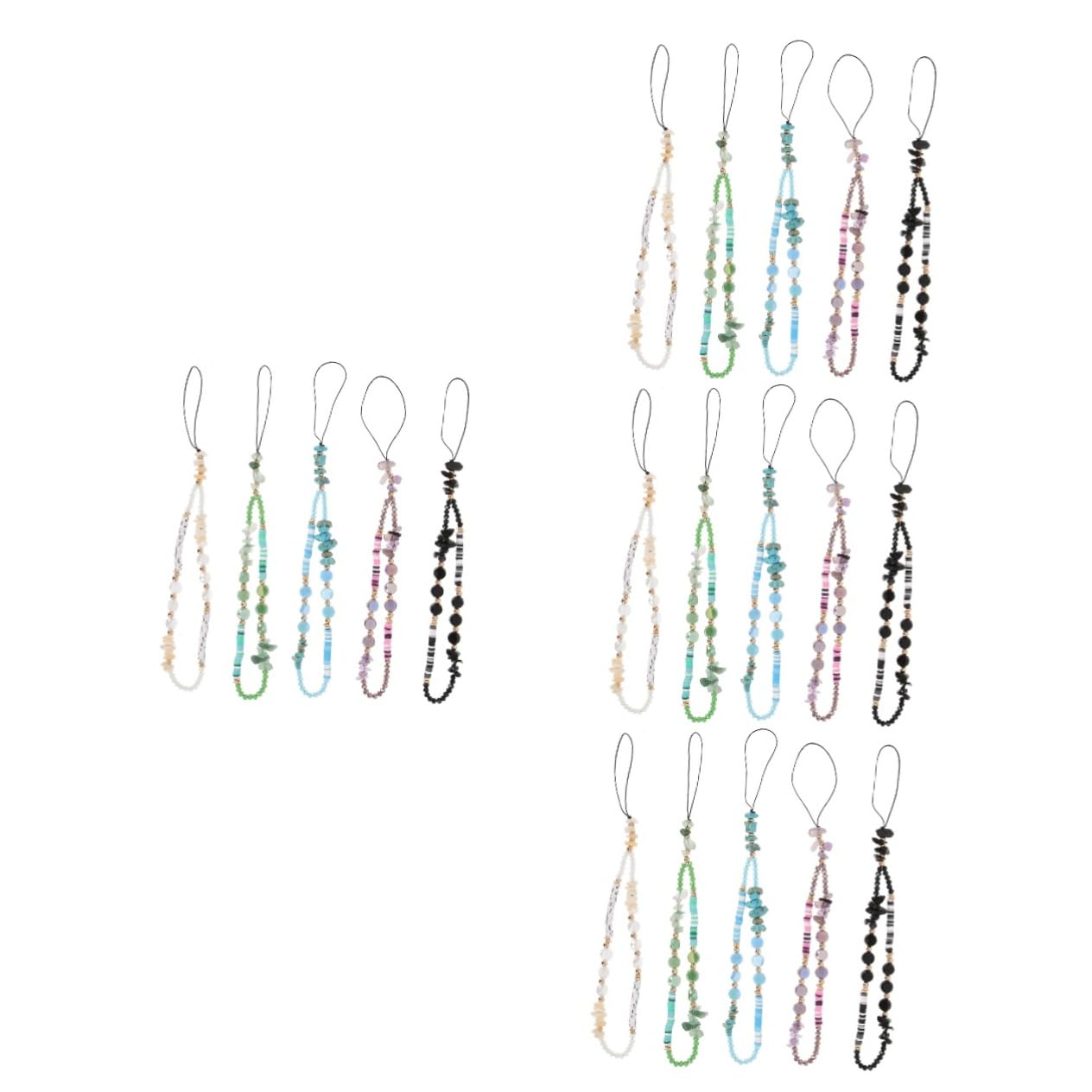 UKCOCO 20piezas Cuerda Colgante Para Teléfono Abalorios Correa Decorativa Para Móviles Lanyard Multifuncional Para Smartphone