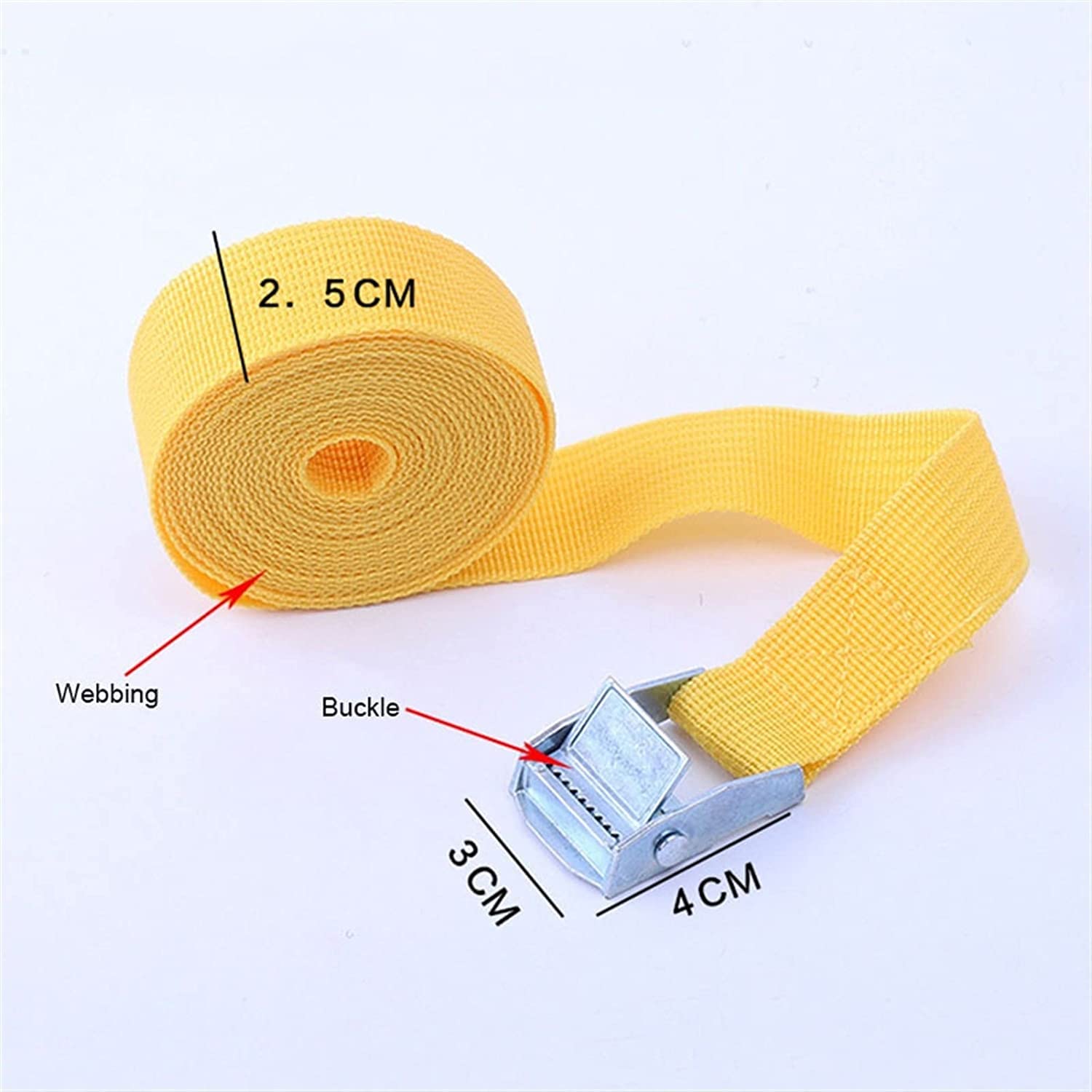 Pasy mocujące. Ratchet Tie Down Lashing Straps, 25 mm x 5 m, Multicolor