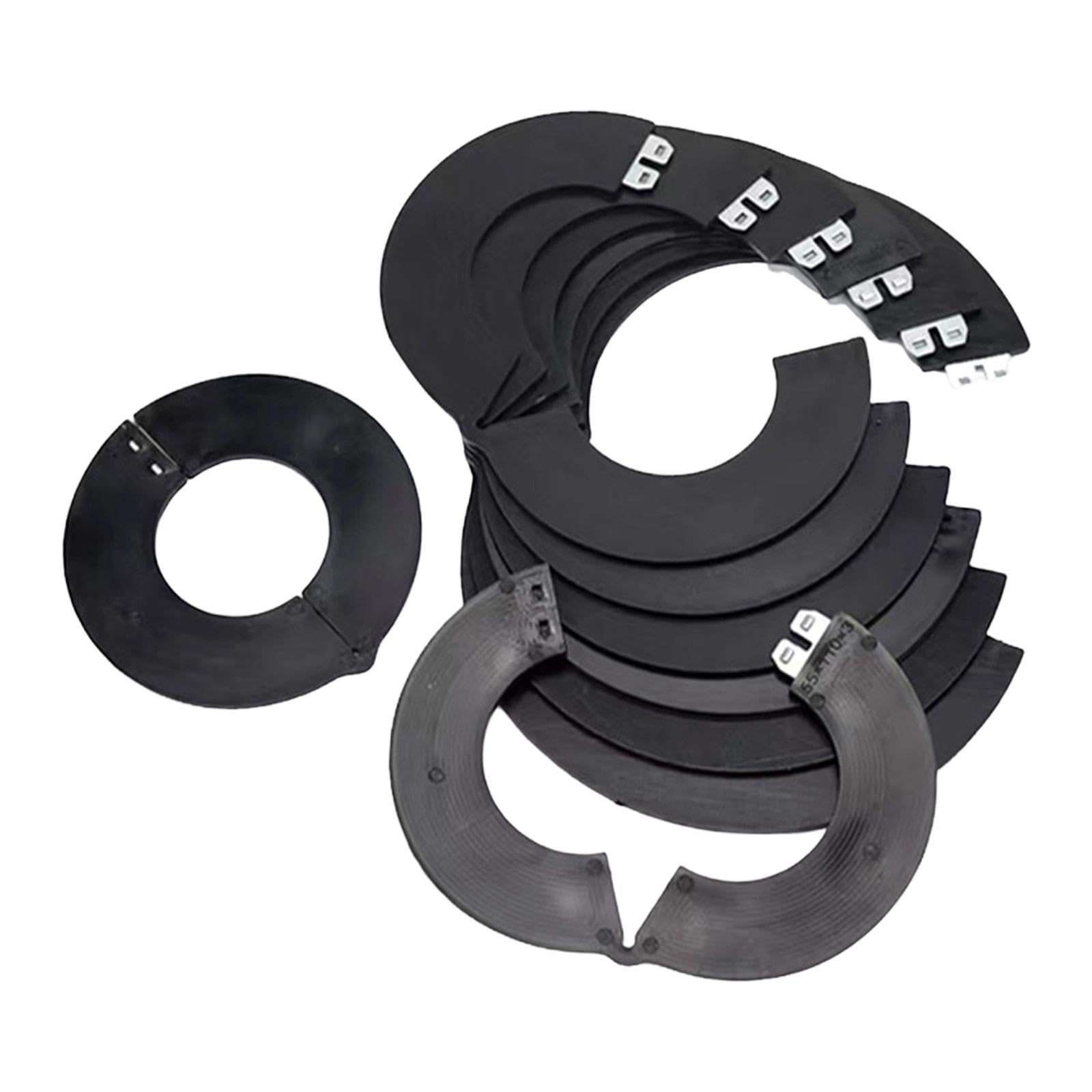 8X Baggerlöffel Bolzen Unterlegscheiben, Löffelbolzen-Unterlegscheiben-Set, Distanzstücke, Dichtungen, Ersatzteile, Einfach zu Montieren, Staubdichter Bagger-Austausch, 5 Cm X 0.3 Cm